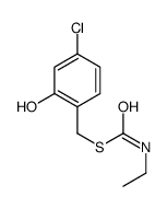 S-[(4-chloro-2-hydroxyphenyl)methyl] N-ethylcarbamothioate结构式