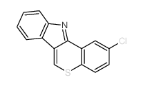 2-Chlor<1>benzothiopyrano<4,3-b>indol结构式