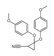 2,2-bis(4-methoxyphenoxy)cyclopropane-1-carbonitrile Structure