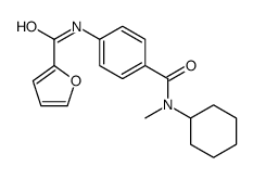 N-[4-[cyclohexyl(methyl)carbamoyl]phenyl]furan-2-carboxamide Structure