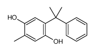 2-methyl-5-(2-phenylpropan-2-yl)benzene-1,4-diol结构式