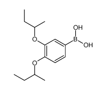 [3,4-di(butan-2-yloxy)phenyl]boronic acid Structure
