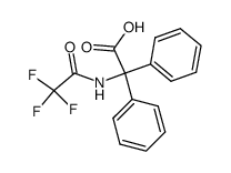diphenyl-(2,2,2-trifluoro-acetylamino)-acetic acid结构式
