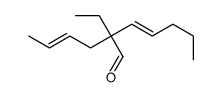 2-but-2-enyl-2-ethylhept-3-enal结构式