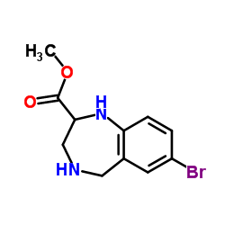 METHYL 7-BROMO-2,3,4,5-TETRAHYDRO-1H-BENZO[E][1,4]-DIAZEPINE-2-CARBOXYLATE Structure