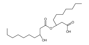 (3R)-3-[(3R)-3-hydroxydecanoyl]oxydecanoic acid结构式