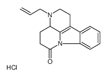 6H-Indolo(3,2,1-de)(1,5)naphthyridin-6-one,1,2,3,3a,4,5-hexahydro-3-(2-propenyl)-,monohydrochloride Structure