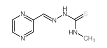 Hydrazinecarbothioamide,N-methyl-2-(2-pyrazinylmethylene)- structure