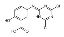 5-(4,6-Dichloro-1,3,5-triazin-2-ylamino)-2-hydroxybenzoic acid structure