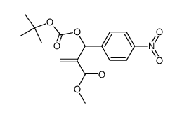 methyl 2-(((tert-butoxycarbonyl)oxy)-(4-nitrophenyl)methyl)-acrylate结构式