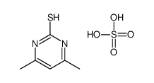4,6-dimethyl-2-thioxo-(1H)-pyrimidinediylium sulphate结构式