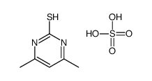 4,6-dimethyl-2-thioxo-(1H)-pyrimidinediylium sulphate structure