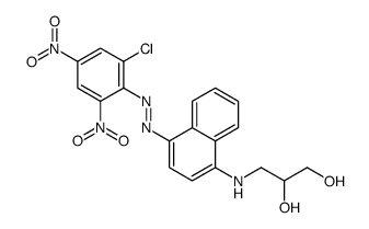 3-[[4-[(2-chloro-4,6-dinitrophenyl)azo]naphthyl]amino]propane-1,2-diol structure
