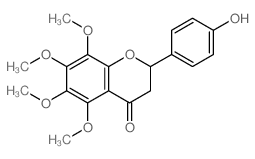 2-(4-hydroxyphenyl)-5,6,7,8-tetramethoxy-chroman-4-one Structure