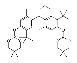 2,2'-[butylidenebis[[2-(tert-butyl)-5-methyl-p-phenylene]oxy]]bis[5,5-dimethyl-1,3,2-dioxaphosphorinane]结构式