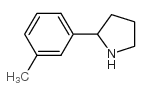 2-(3-甲苯基)-吡咯烷结构式