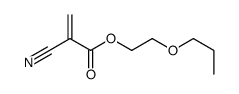 2-propoxyethyl 2-cyanoprop-2-enoate Structure