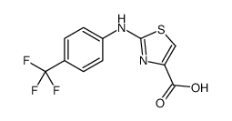 2-[4-(trifluoromethyl)anilino]-1,3-thiazole-4-carboxylic acid Structure