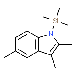 1H-Indole, 2,3,5-trimethyl-1-(trimethylsilyl)-结构式