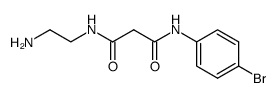 N1-(2-aminoethyl)-N3-(4-bromophenyl)malonamide Structure