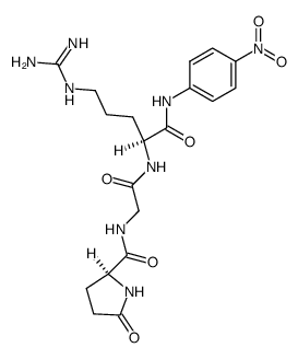 5-oxo-prolyl-glycyl-arginine-4-nitroanilide结构式