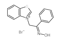 (NZ)-N-(2-benzothiazol-3-yl-1-phenyl-ethylidene)hydroxylamine Structure