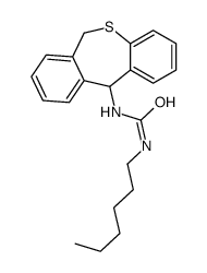 1-(6,11-dihydrobenzo[c][1]benzothiepin-11-yl)-3-hexylurea Structure