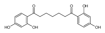 1,7-Bis(2,4-dihydroxyphenyl)-heptan-1,7-dion结构式