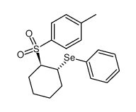 trans-1-(Phenylseleno)-2-(p-toluenesulfonyl)cyclohexane结构式