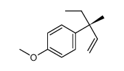 Benzene, 1-[(1R)-1-ethyl-1-methyl-2-propenyl]-4-methoxy- (9CI) Structure
