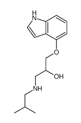 1-(1H-indol-4-yloxy)-3-(2-methylpropylamino)propan-2-ol Structure