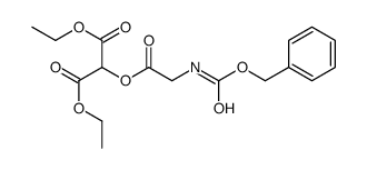 diethyl 2-[2-(phenylmethoxycarbonylamino)acetyl]oxypropanedioate Structure