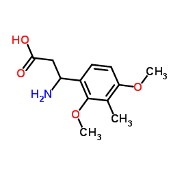 3-AMINO-3-(2,4-METHOXY-3-METHYL-PHENYL)-PROPIONIC ACID structure