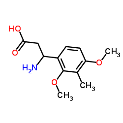 3-AMINO-3-(2,4-METHOXY-3-METHYL-PHENYL)-PROPIONIC ACID Structure