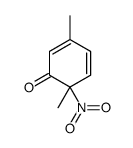 3,6-dimethyl-6-nitrocyclohexa-2,4-dien-1-one结构式