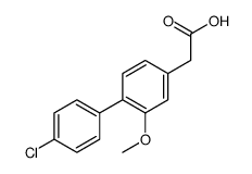 4'-Chloro-6-methoxy-4-biphenylacetic acid结构式