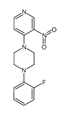 1-(2-fluorophenyl)-4-(3-nitropyridin-4-yl)piperazine结构式