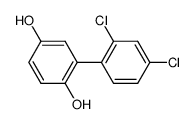 2',4'-dichloro-biphenyl-2,5-diol Structure