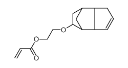 2-丙烯酸-2-[(3A,4,5,6,7,7A-六氢-4,7-亚甲基-1H-茚-5基)氧]乙酯结构式