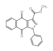 methyl 4,9-dioxo-1-phenylbenzo[f]indazole-3-carboxylate结构式