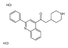 1-(2-phenylquinolin-4-yl)-2-piperidin-4-ylethanone,dihydrochloride Structure