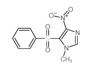 5-(benzenesulfonyl)-1-methyl-4-nitro-imidazole structure