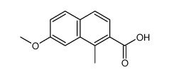 2-Naphthalenecarboxylicacid,7-methoxy-1-methyl-(9CI) Structure