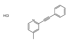 4-methyl-2-(2-phenylethynyl)pyridine,hydrochloride结构式