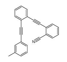 2-[2-[2-[2-(3-methylphenyl)ethynyl]phenyl]ethynyl]benzonitrile结构式