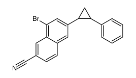 8-bromo-6-(2-phenylcyclopropyl)naphthalene-2-carbonitrile Structure