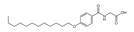 2-[(4-dodecoxybenzoyl)amino]acetic acid Structure