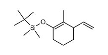 tert-butyldimethyl-(2-methyl-3-vinyl-cyclohex-1-enyloxy)-silane结构式