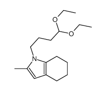 1-(4,4-diethoxybutyl)-2-methyl-4,5,6,7-tetrahydroindole结构式