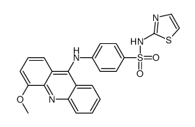 4-[(4-methoxyacridin-9-yl)amino]-N-(1,3-thiazol-2-yl)benzenesulfonamide结构式